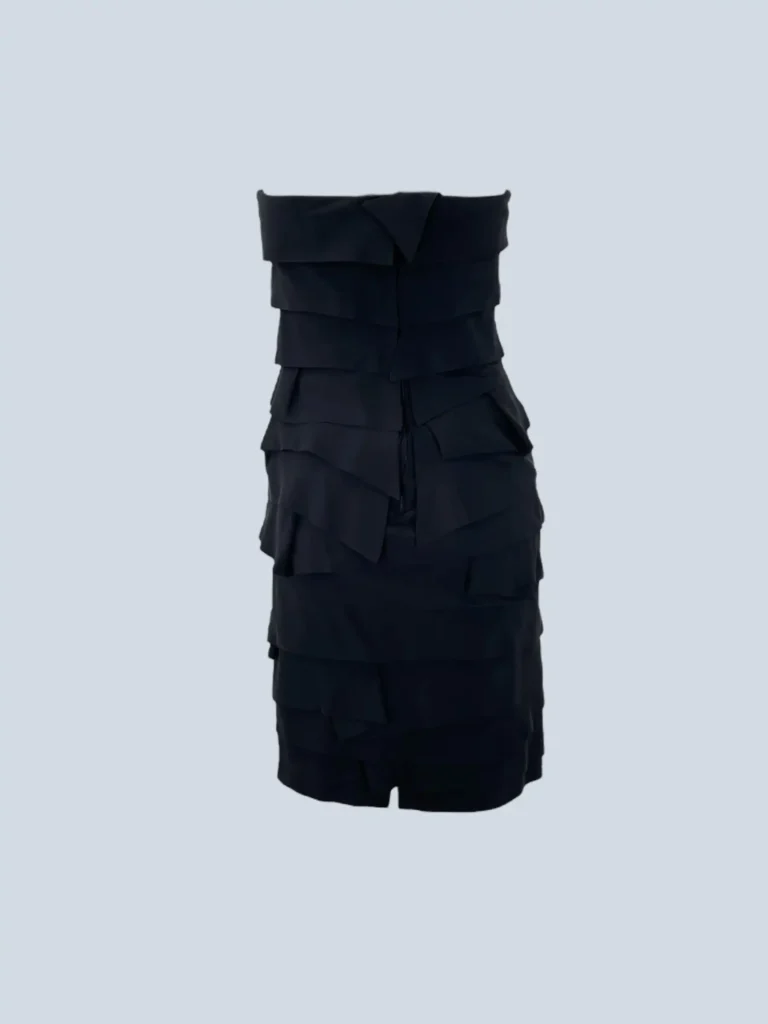 Silk ruffled mini dress, 40., photo 3 of 6