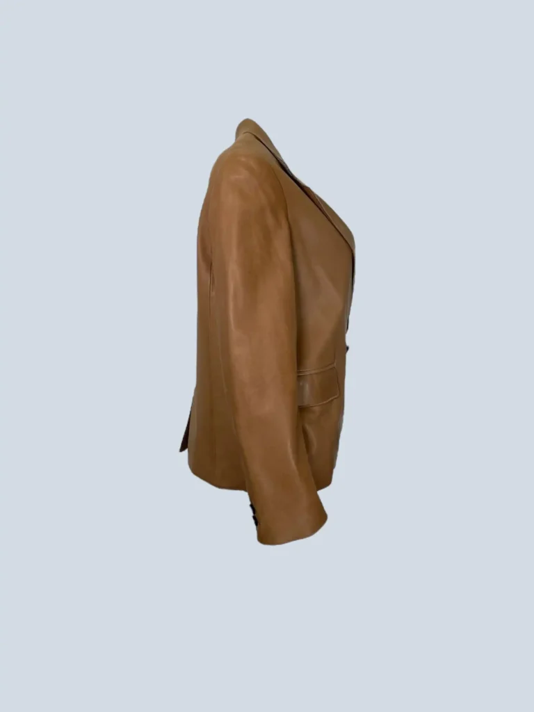 3.1 Phillip Lim, blazer a due bottoni in pelle, 4., foto 2 di 8