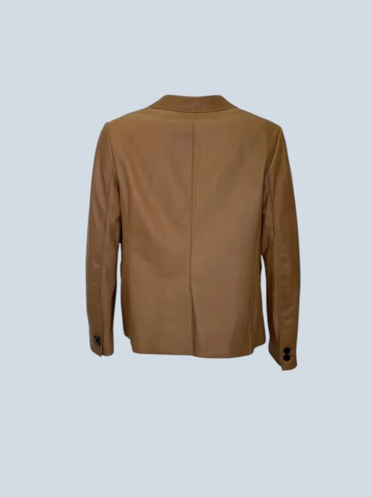 3.1 Phillip Lim, blazer a due bottoni in pelle, 4., foto 3 di 8