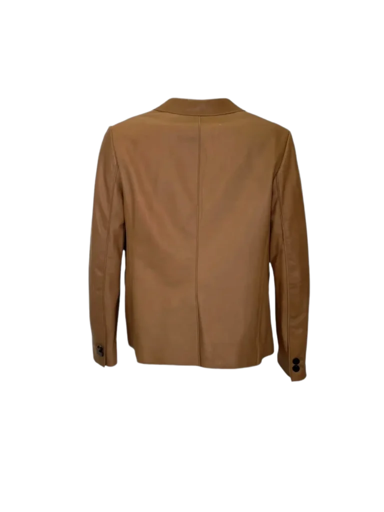 3.1 Phillip Lim, blazer a due bottoni in pelle., foto 3 di 8