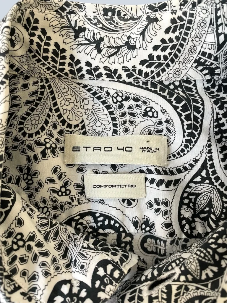 Camicia in cotone stampa paisley, L., foto 5 di 6