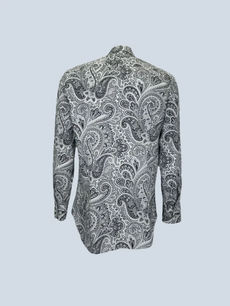Camicia in cotone stampa paisley, L., foto 4 di 6