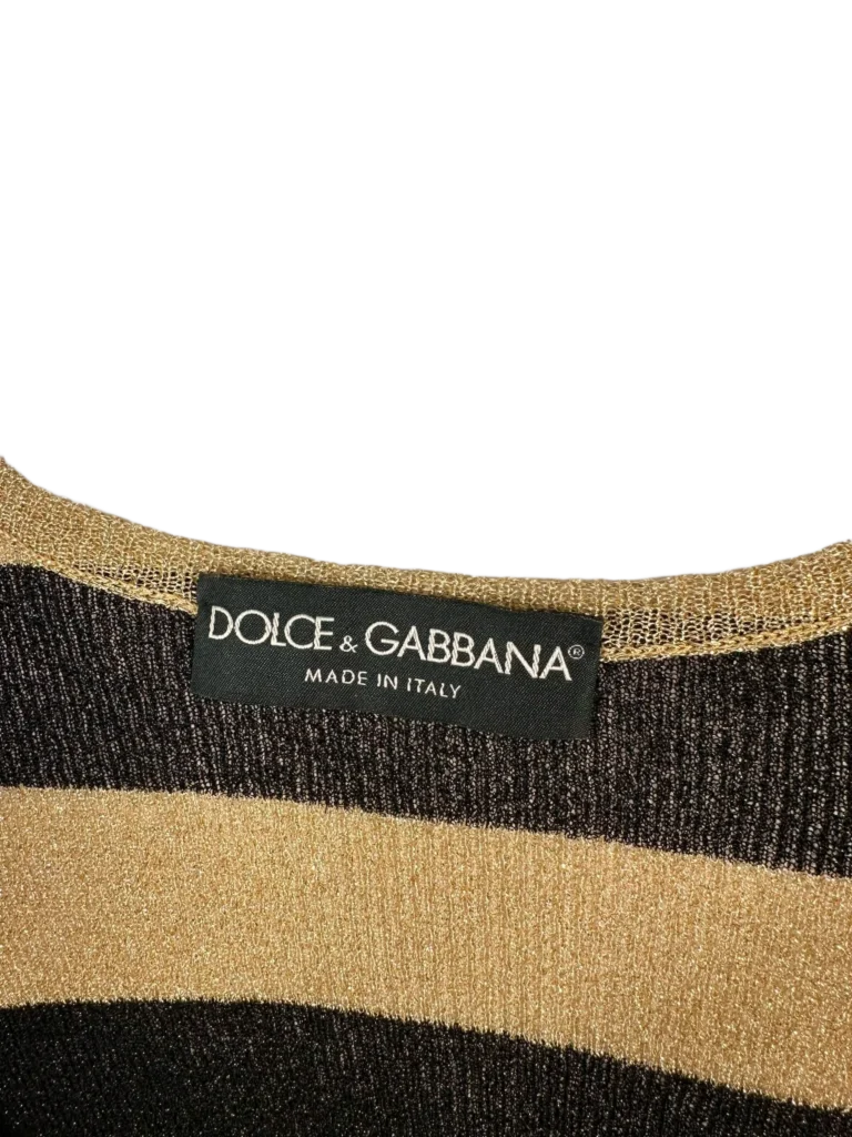 Top a righe in lurex., foto 4 di 5