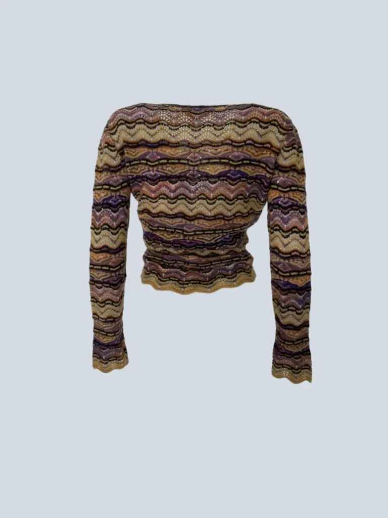 Cardigan corto con nodo in misto mohair, 42., foto 3 di 6