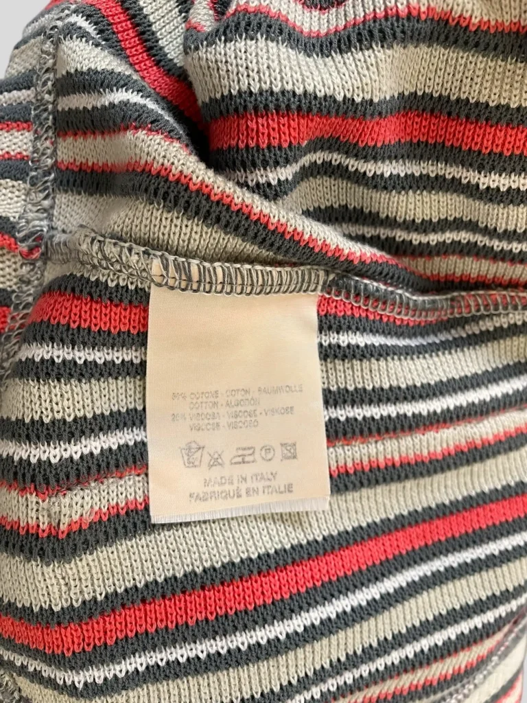 Cardigan in cotone a righe., foto 6 di 7