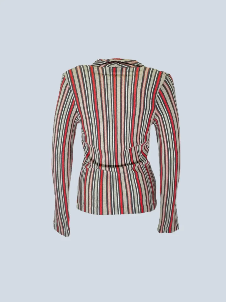 Cardigan in cotone a righe, 42., foto 3 di 7
