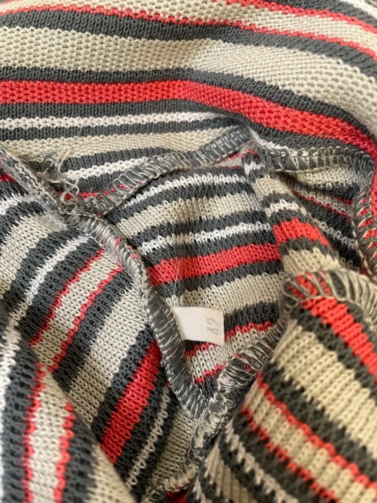 Cardigan in cotone a righe., foto 5 di 7