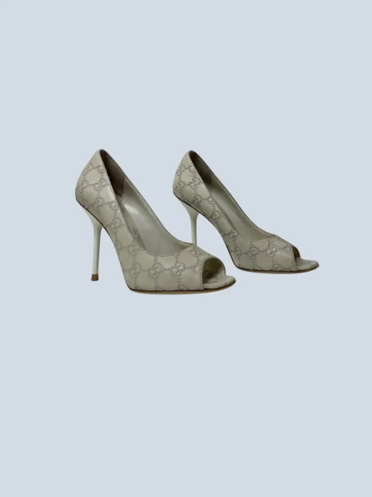 Décolleté open toe in pelle Guccissima, 36., foto 2 di 6