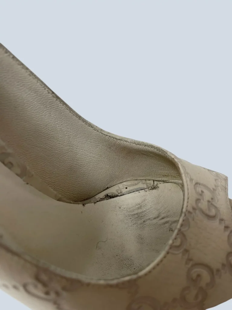 Décolleté open toe in pelle Guccissima, 36., foto 6 di 6