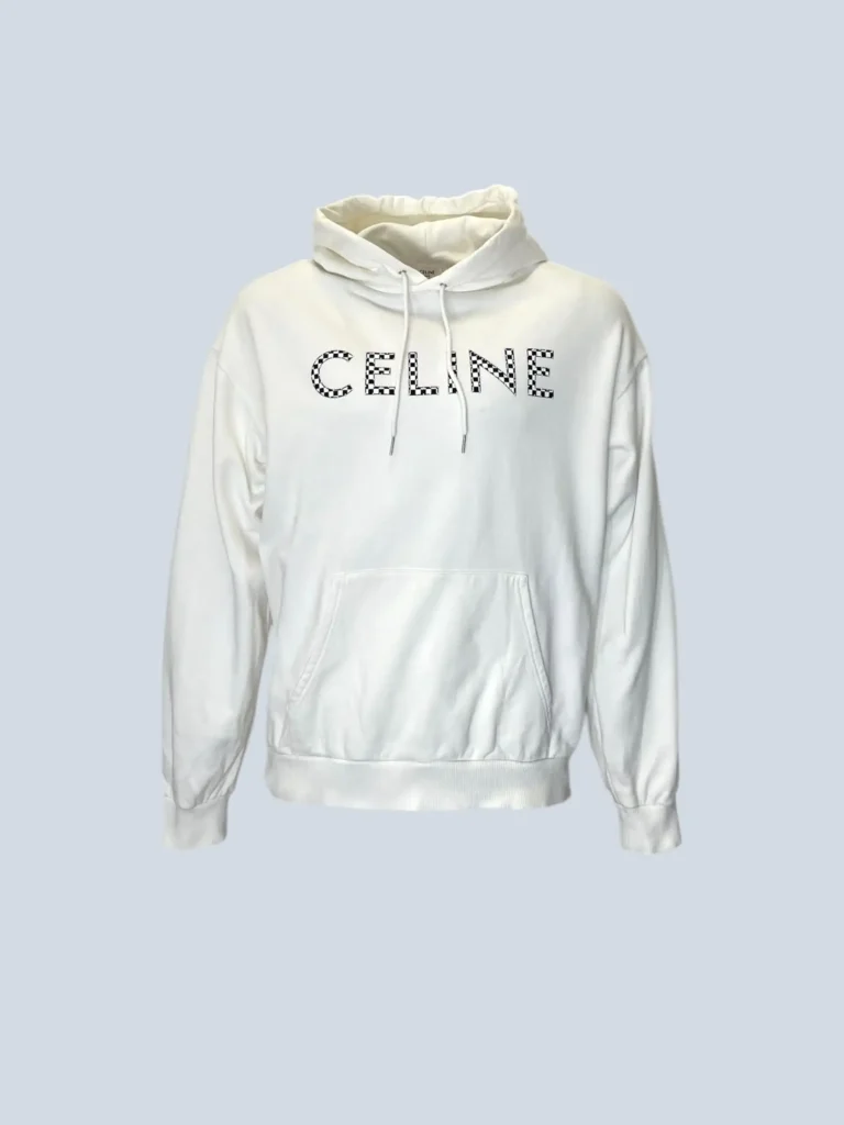Felpa con cappuccio in cotone e logo, M.