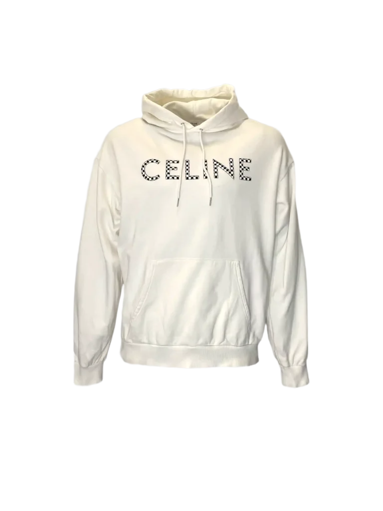 Felpa con cappuccio in cotone e logo.