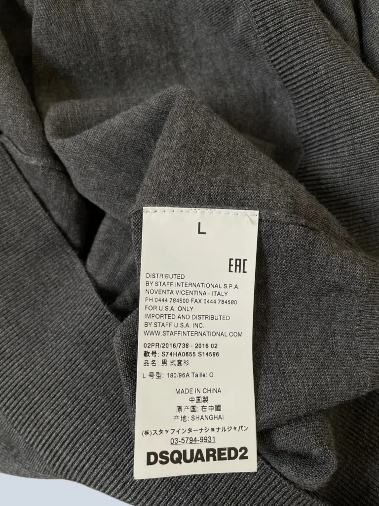 Maglione in fresco lana con scollo a V, L., foto 6 di 8