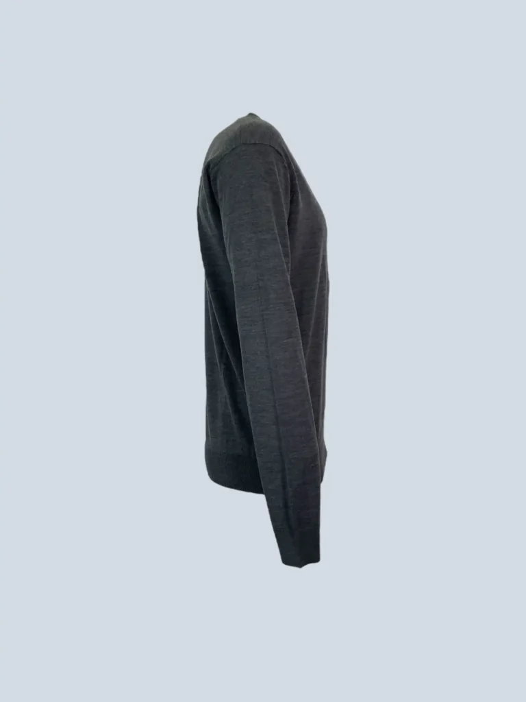 Maglione in fresco lana con scollo a V, L., foto 2 di 8