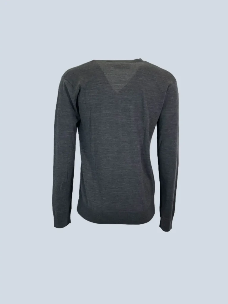 Maglione in fresco lana con scollo a V, L., foto 3 di 8