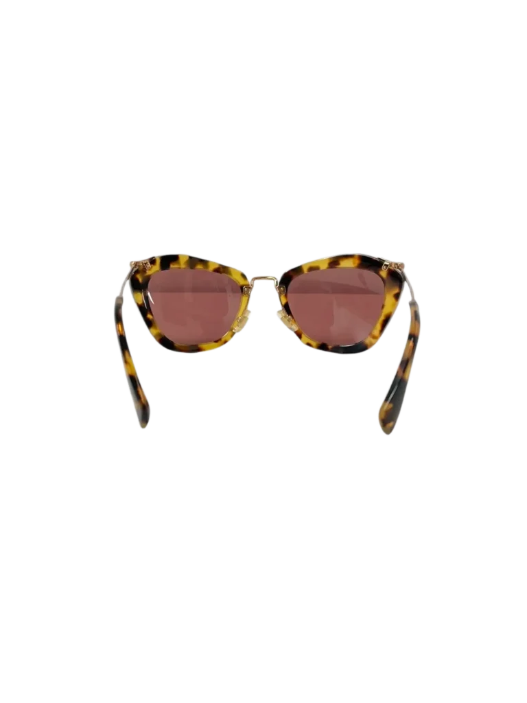 Occhiali da sole Cat Eye in acetato havana e metallo., foto 4 di 8