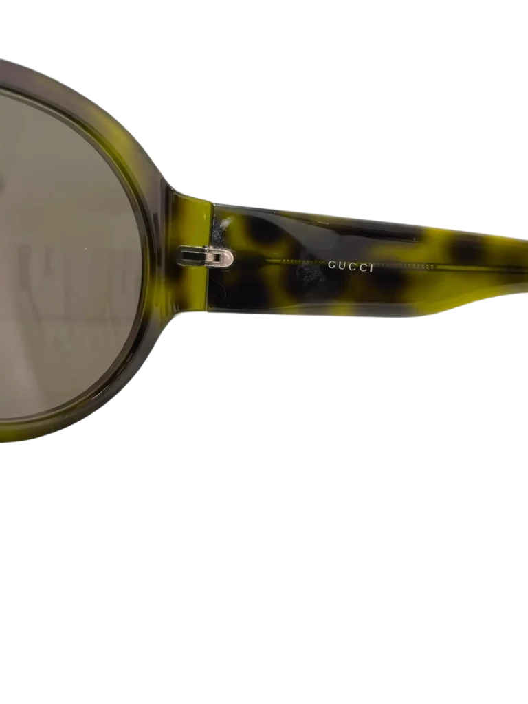 Occhiali da sole rotondi in acetato con logo strass., foto 7 di 7