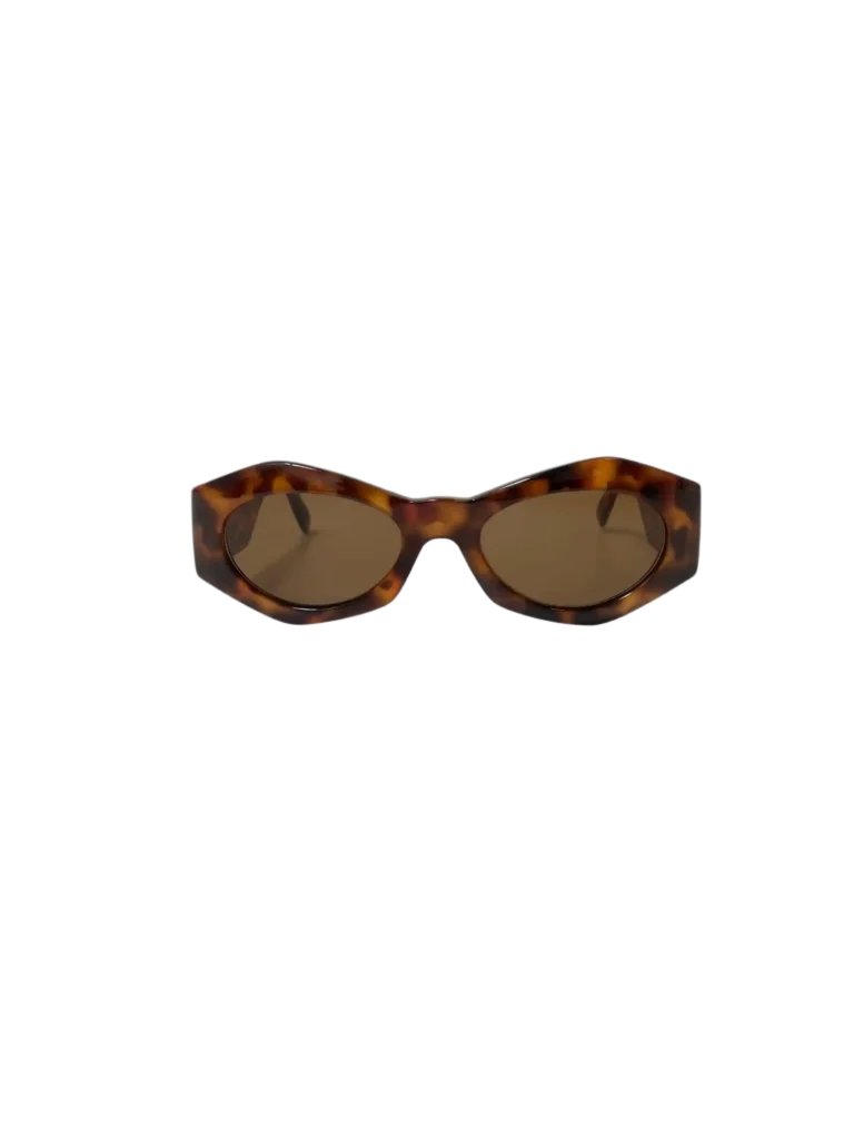 Occhiali da sole Vintage in acetato havana., foto 2 di 9
