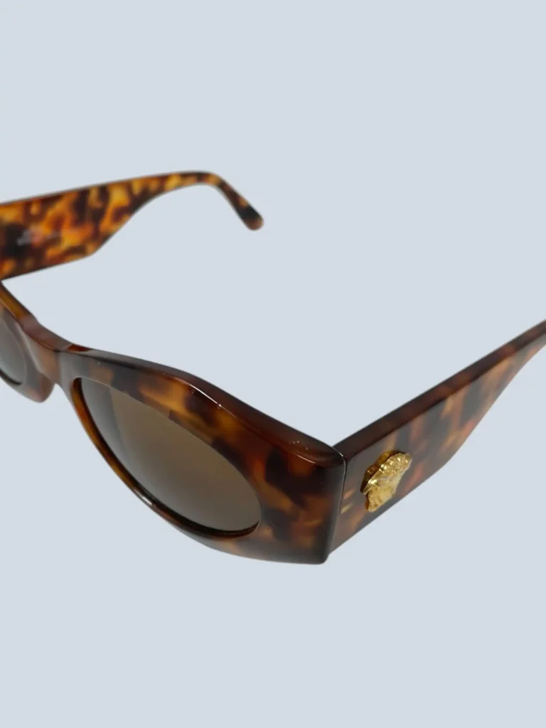 Occhiali da sole Vintage in acetato havana., foto 5 di 9