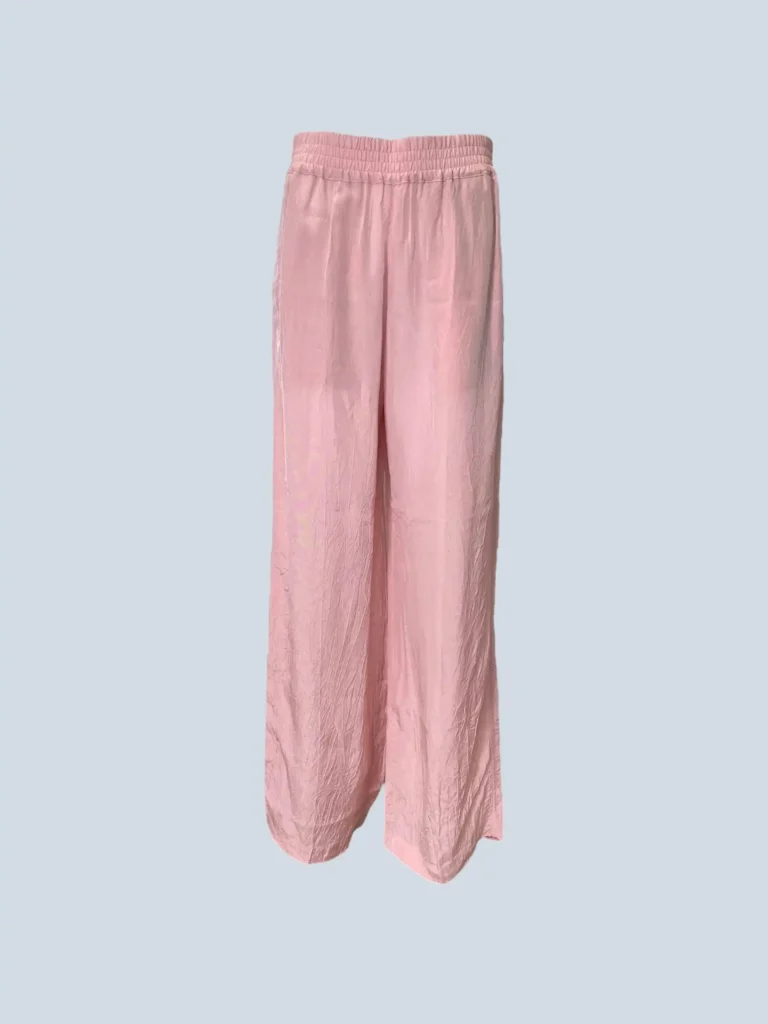 Pantaloni a gamba larga effetto stropicciato, 36fr.