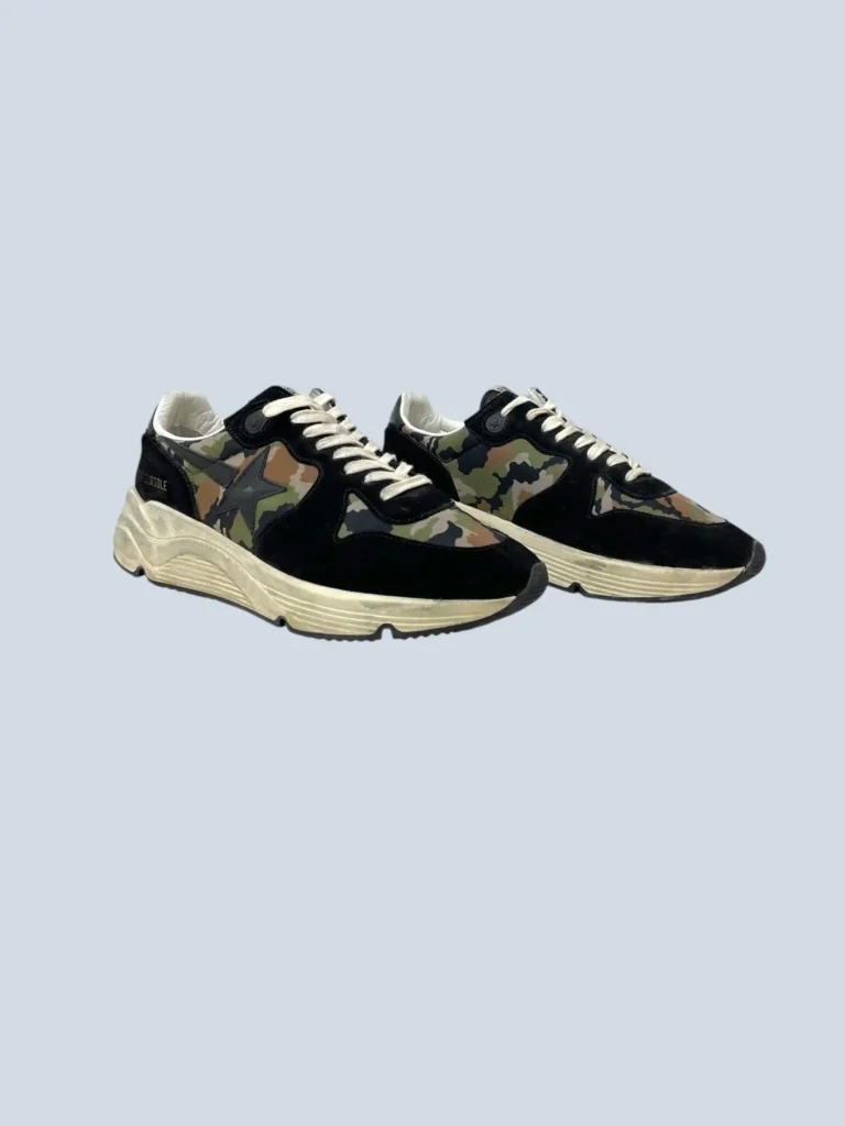 Sneakers Running Sole in nylon camouflage e suede, 42., foto 2 di 6