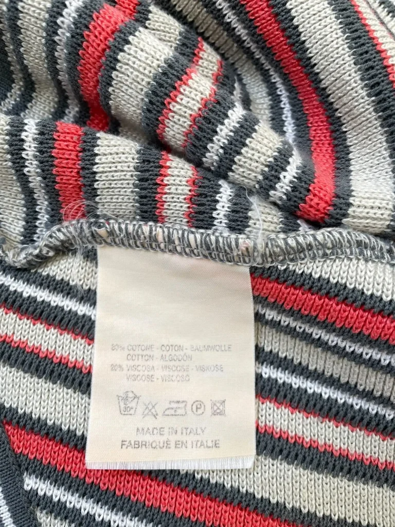 Gilet a zip in cotone a righe, 42., foto 5 di 5