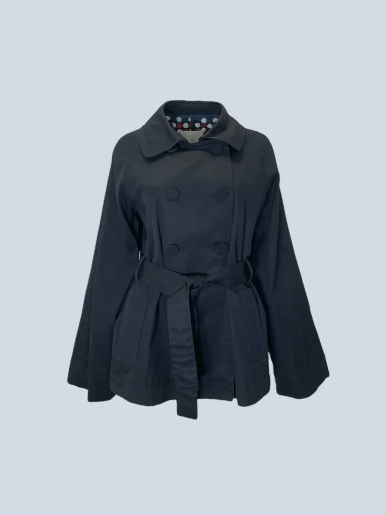 Maite short double-breasted cotton trench coat, III.