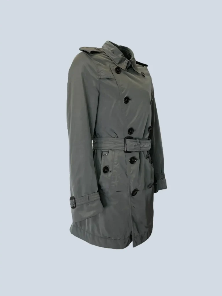 Trench doppiopetto in nylon imbottito, S., foto 2 di 11