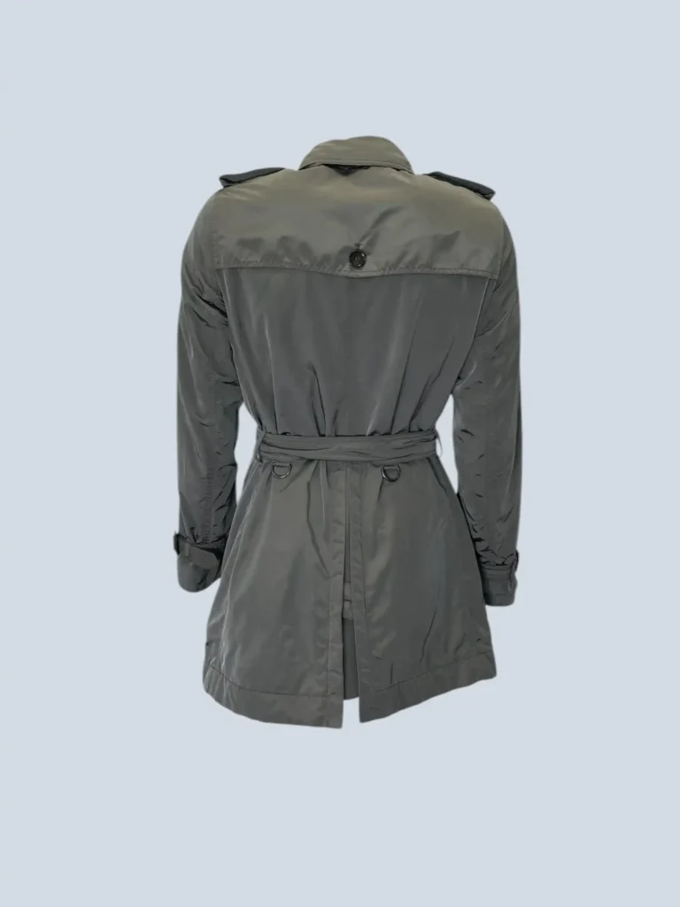 Trench doppiopetto in nylon imbottito, S., foto 4 di 11