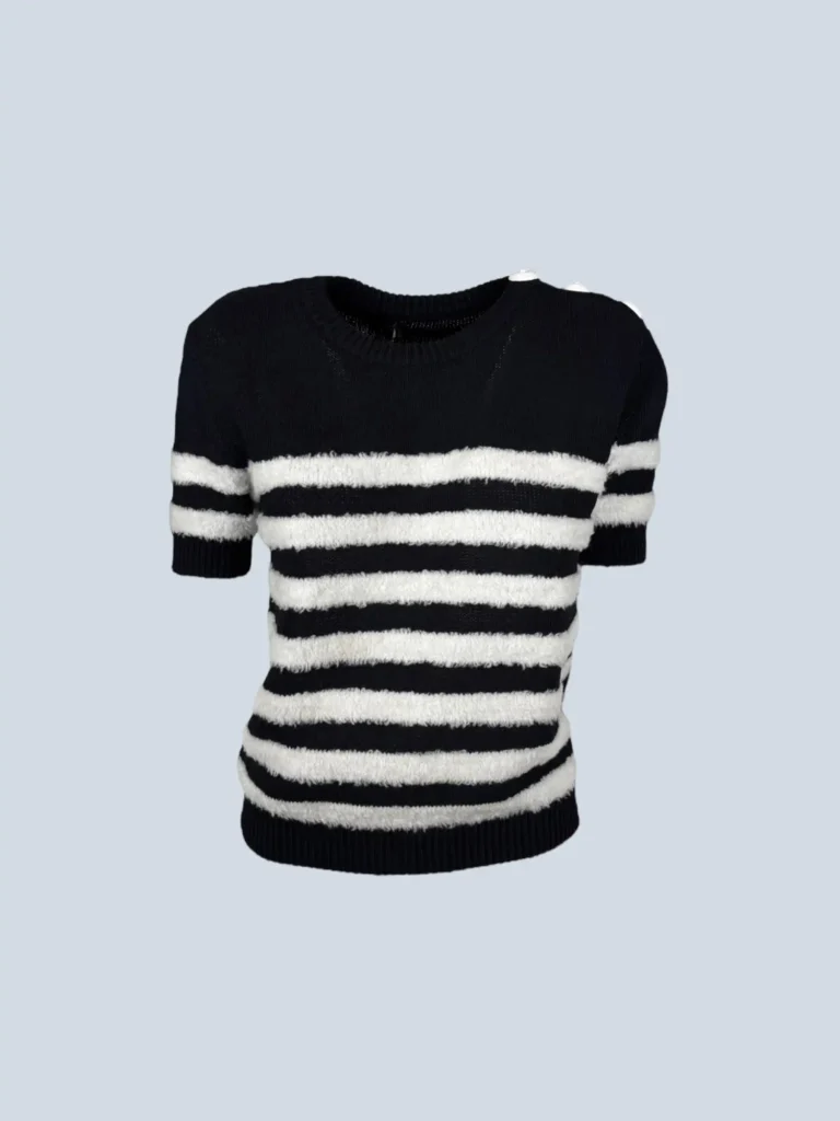 Maglione a maniche corte in lana, 38.