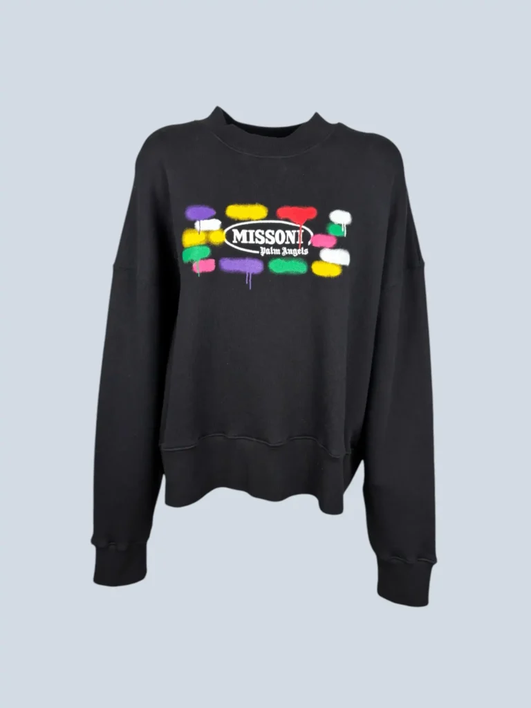 x Missoni, felpa in cotone con logo, S.