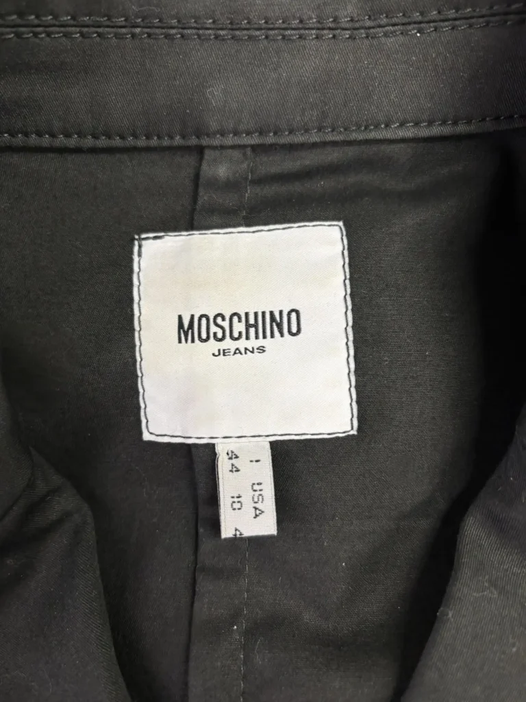 Jeans, blazer con applicazioni geometriche in cotone, 44., foto 4 di 5