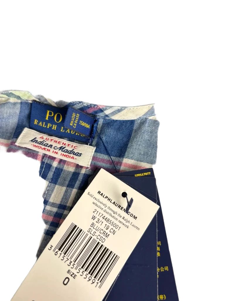 Polo Ralph Lauren, abito lungo in cotone con motivo check., foto 6 di 7