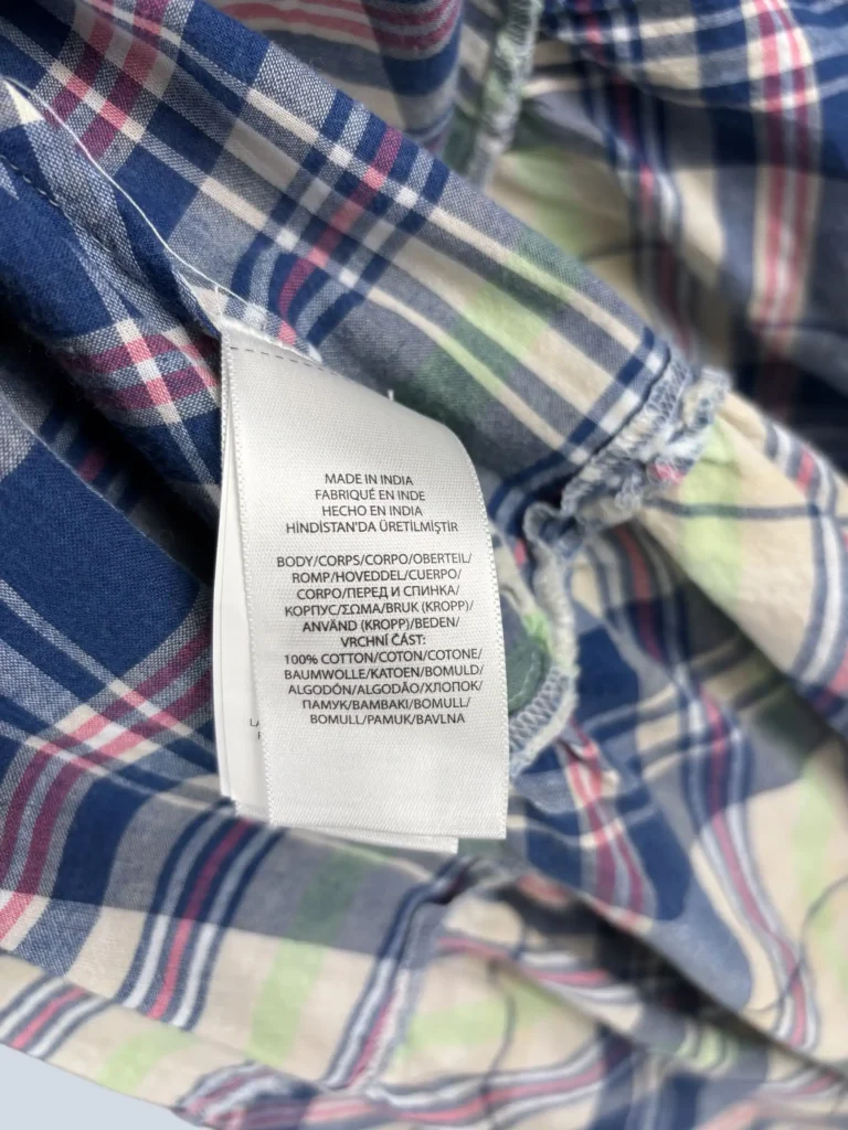 Polo Ralph Lauren, abito lungo in cotone con motivo check, 0., foto 7 di 7