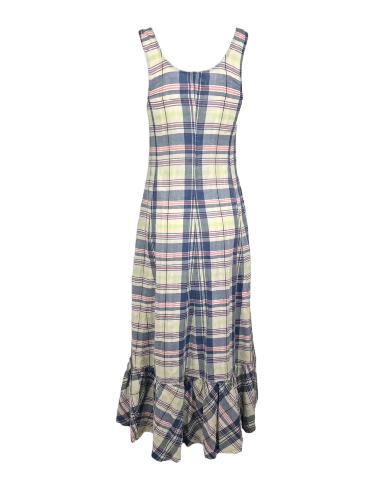 Polo Ralph Lauren, abito lungo in cotone con motivo check., foto 3 di 7