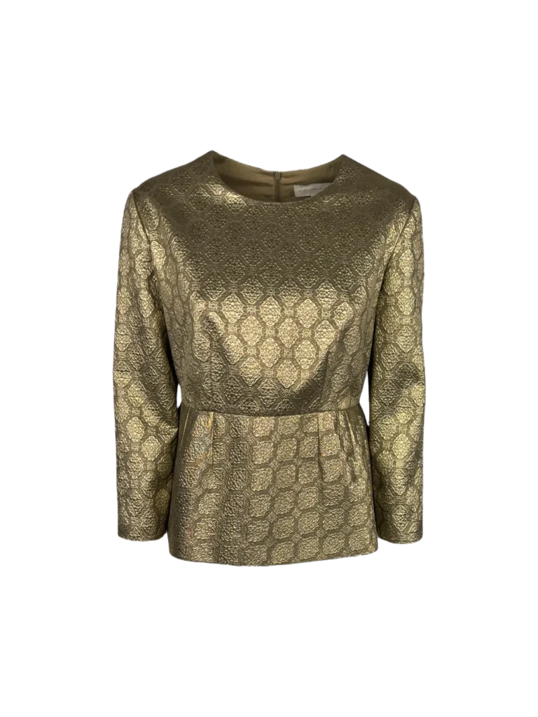 Blusa con manica 3/4 in seta.