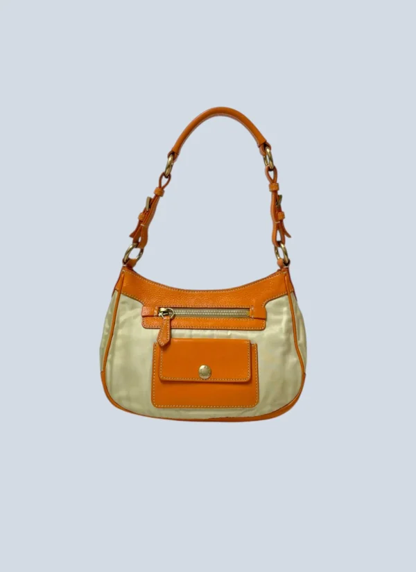 <b>Prada</b><br> borsa a spalla in nylon e pelle.