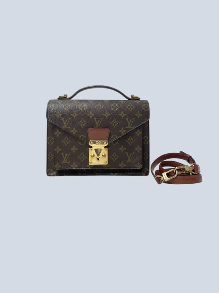 Borsa a tracolla Monceau 26 in tela Monogram e pelle.