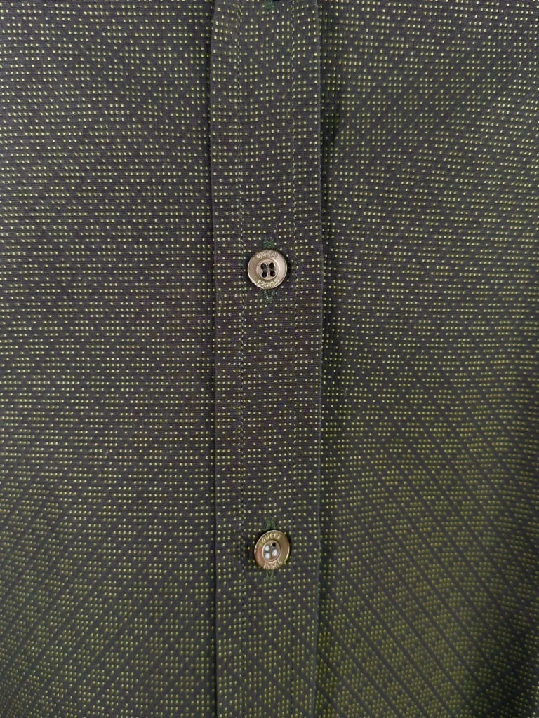 Camicia in cotone con gemelli logati., foto 4 di 7