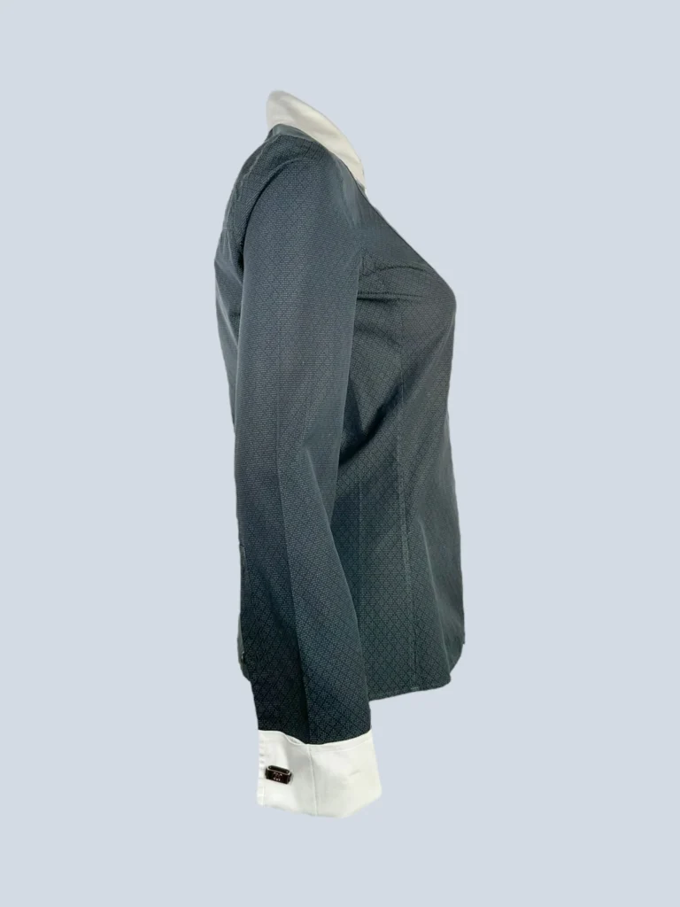 Camicia in cotone con gemelli logati., foto 2 di 7