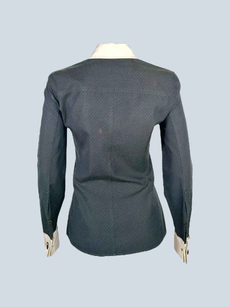 Camicia in cotone con gemelli logati., foto 3 di 7