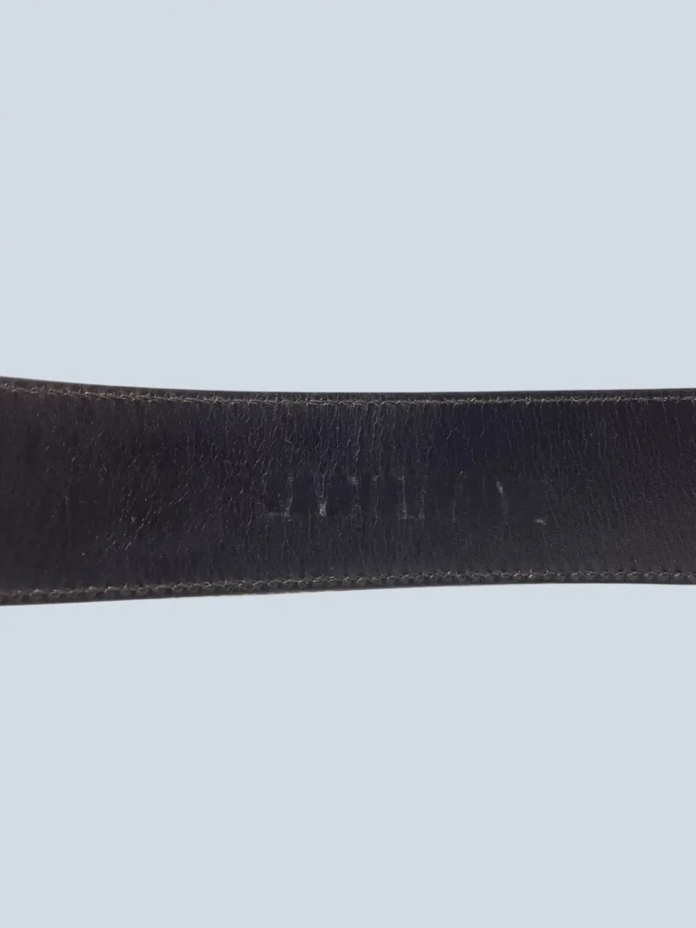 Interlocking leather and web fabric belt, photo 5 of 7