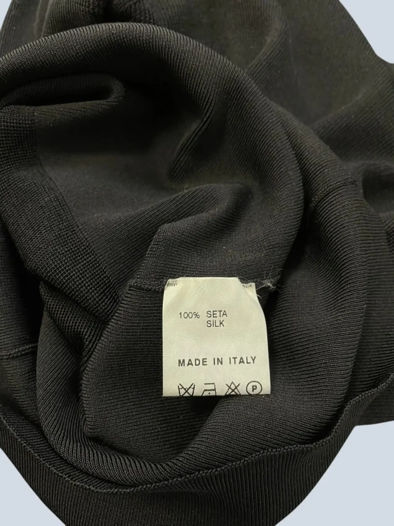 Maglia a maniche lunghe in seta, XS., foto 7 di 8