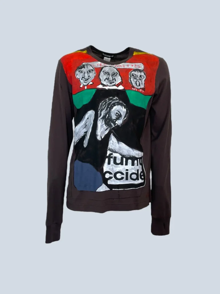 Hand-painted long-sleeve sweater, 50.