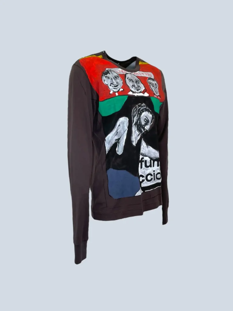 Hand-painted long-sleeve sweater, 50., photo 2 of 8