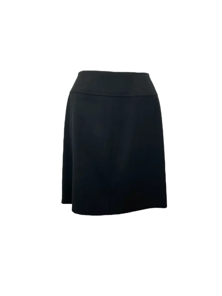 Minigonna in lana con zip.