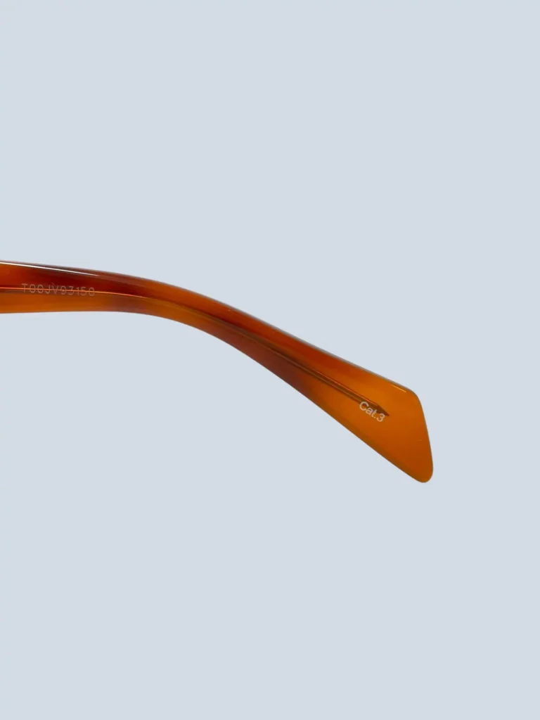 Occhiali da sole Cat Eye in acetato havana., foto 5 di 7