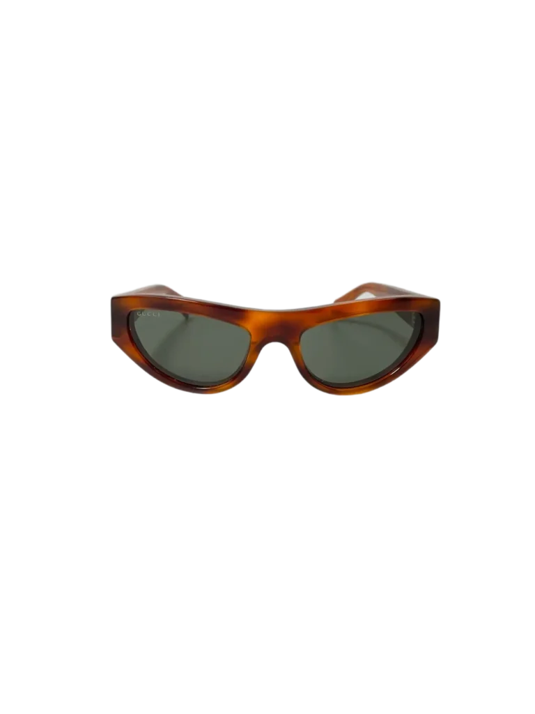 Occhiali da sole Cat Eye in acetato havana., foto 2 di 7