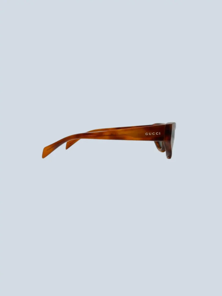 Occhiali da sole Cat Eye in acetato havana., foto 3 di 7