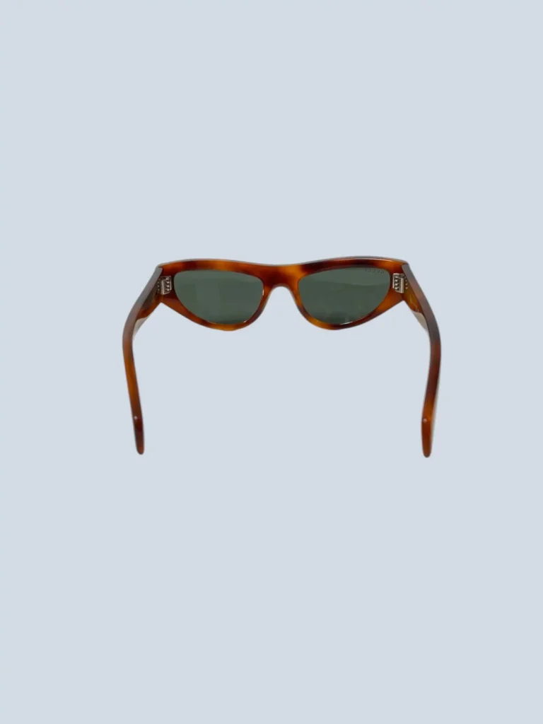 Occhiali da sole Cat Eye in acetato havana., foto 4 di 7