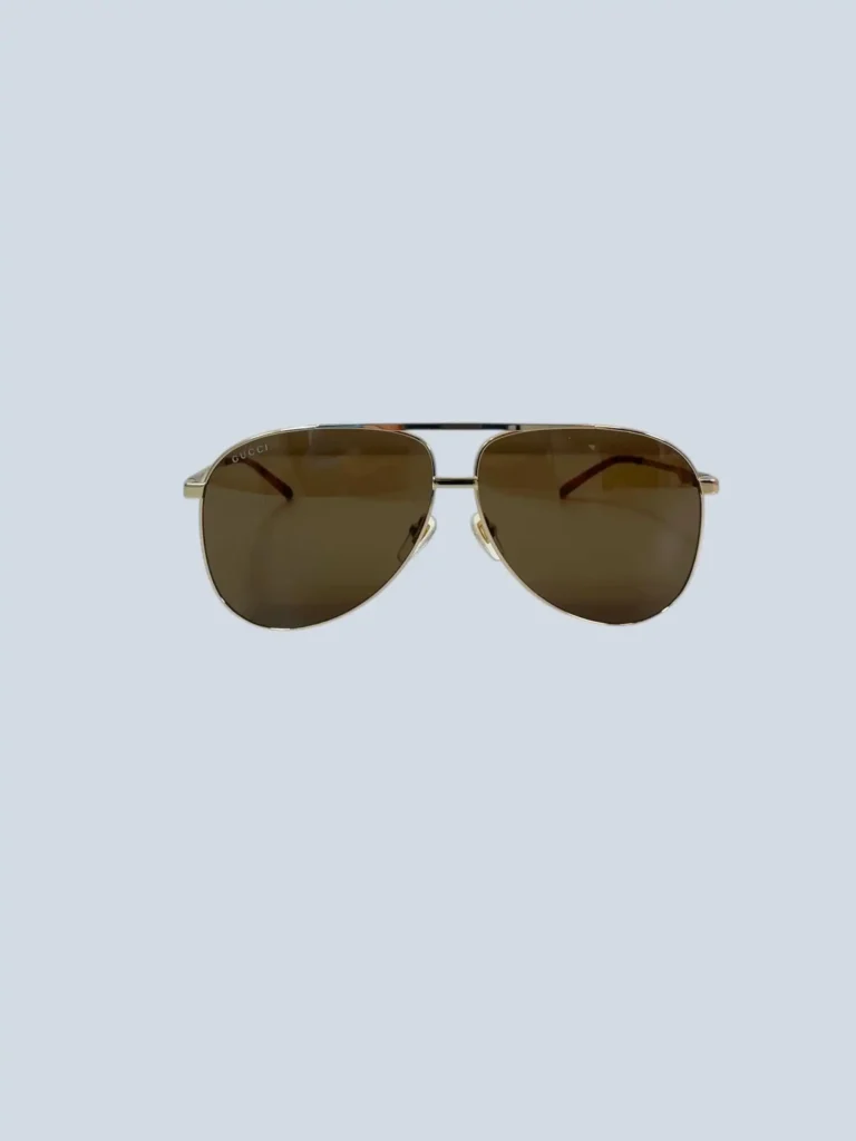 Occhiali da sole aviator in metallo e web., foto 3 di 8